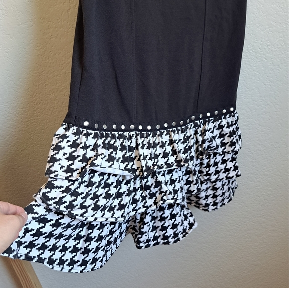 The Childrens Place Houndstooth Print Dress Size 12 - Picture 3 of 6